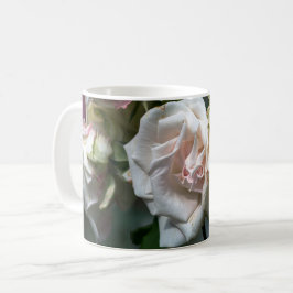 Koffiekop - Witte Rozen In Bloei Fotografie Koffiemok