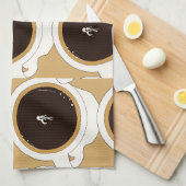 Koffiekopduiker Theedoek (Quarter Fold)