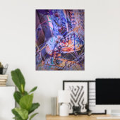 Koffiekopje Abstract Poster (Thuiskantoor)