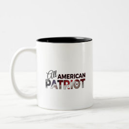 Koffiekopje: All American Patriot Tweekleurige Koffiemok