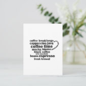 Koffiekopje Briefkaart (Staand voorkant)