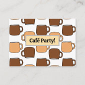 Koffiekopje Café Shop Visitekaartje (Voorkant)