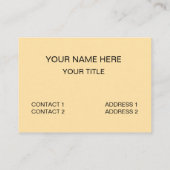 Koffiekopje Café Shop Visitekaartje (Achterkant)