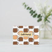 Koffiekopje Café Shop Visitekaartje (Staand voorkant)