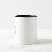 Koffiekopje Cute Blauwe Letter Ontwerp Mok (Midden)
