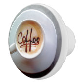 Koffiekopje en koffie met saucer keramische knop (Rechts)