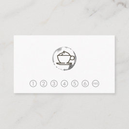 Koffiekopje en Stain Punch Kaart Visitekaartje