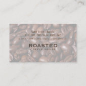 Koffiekopje en Stain Punch Kaart Visitekaartje (Achterkant)