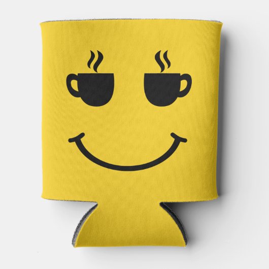 Koffiekopje Glimlach Blikjeskoeler (Voorkant)