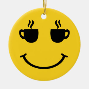 Koffiekopje Glimlach Keramisch Ornament
