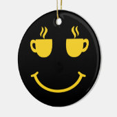 Koffiekopje Glimlach Keramisch Ornament (Links)