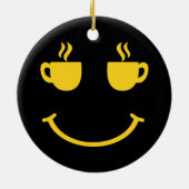 Koffiekopje Glimlach Keramisch Ornament (Achterkant)