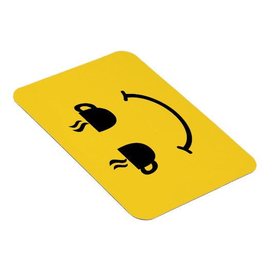 Koffiekopje Glimlach Magneet (Rechterzijde)