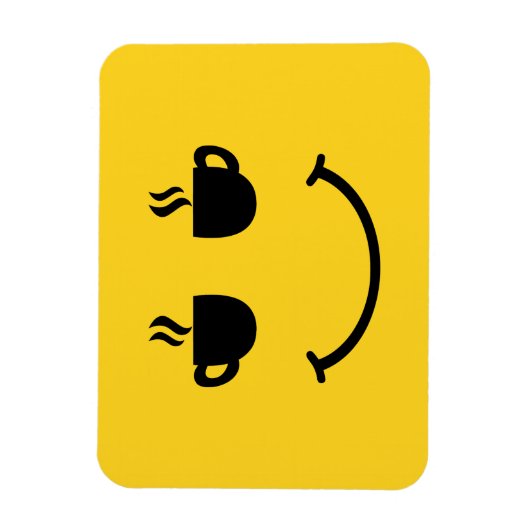 Koffiekopje Glimlach Magneet (Verticaal)