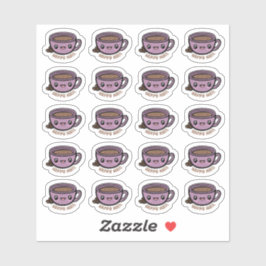 Koffiekopje Happy Mail Custom-Cut Vinyl Sticker