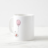 Koffiekopje: "Het is een meisje" Koffiemok (Voorkant links)