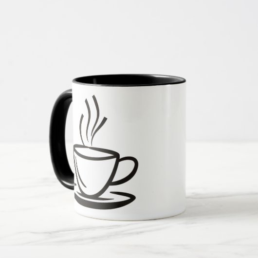 Koffiekopje illustratie. II Mok (Voorkant links)