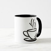 Koffiekopje illustratie. II Mok (Voorkant rechts)