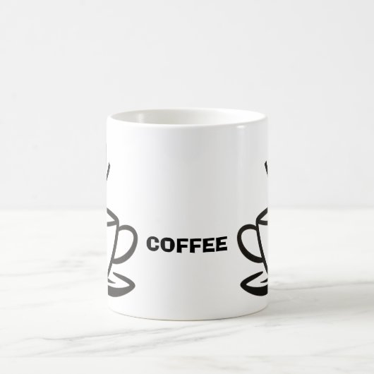 Koffiekopje illustratie. koffiemok (Center)