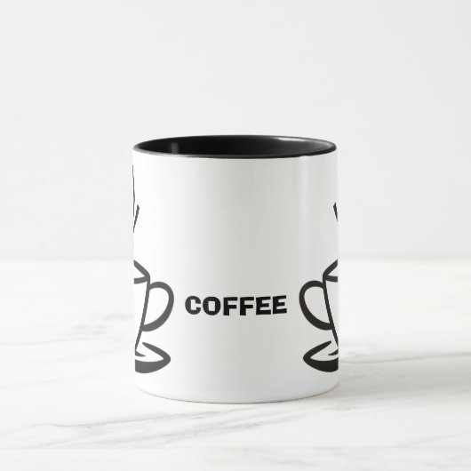 Koffiekopje illustratie. mok (Midden)