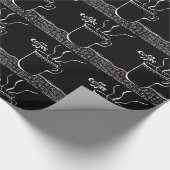 Koffiekopje Kunst in Zwart-Wit Verpakkingsdocument Cadeaupapier (Hoek)