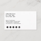 Koffiekopje Logo Klantenkaartje (Achterkant)