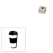koffiekopje loyaliteitszegel rubberstempel (Gestempeld)