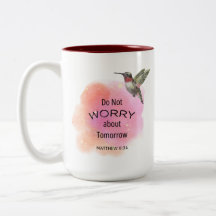 Koffiekopje Maak je niet druk om morgen