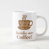 Koffiekopje met een speelse wake-up message grote koffiekop (Rechts)