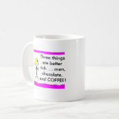 koffiekopje met grappig gezegde koffiemok (Voorkant links)