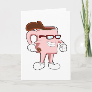 Koffiekopje met koffie kaart