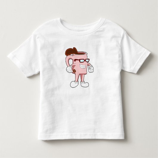 Koffiekopje met koffie kinder shirts (Voorkant)
