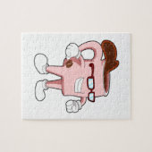 Koffiekopje met koffie legpuzzel (Horizontaal)