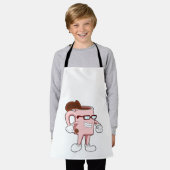 Koffiekopje met koffie schort (Gedragen)