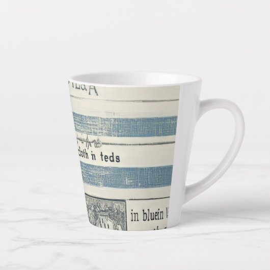 Koffiekopje met Ocean Details Latte Mok (Rechts)