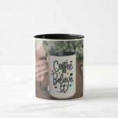 Koffiekopje met tekst Koffie Geloof het Mok (Midden)