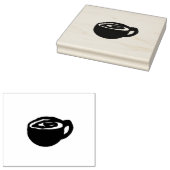 Koffiekopje Met Wervelende Stempel (Gestempeld)