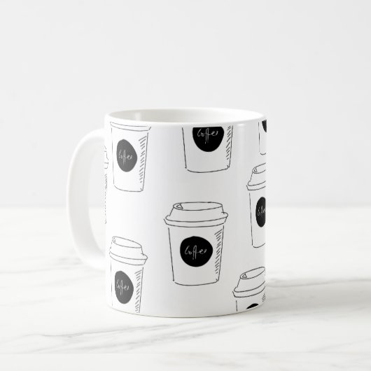 Koffiekopje mok (Voorkant links)