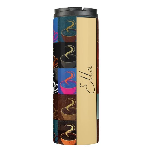 Koffiekopje montage gepersonaliseerd thermosbeker (Achterkant)