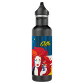 Koffiekopje Mooie Mode Vrouw POP-ART Trendy Waterfles (Rechts)