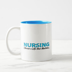 Koffiekopje: Nursing Tweekleurige Koffiemok