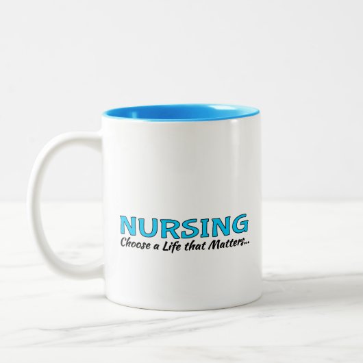 Koffiekopje: Nursing Tweekleurige Koffiemok (Links)