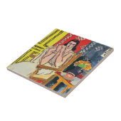 Koffiekopje op tafel, tegeltje (Zijkant)