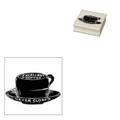  koffiekopje rubberen stempel (Gestempeld)