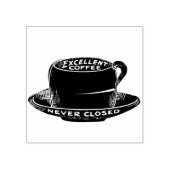  koffiekopje rubberen stempel (Afrduk)