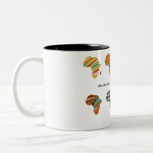 koffiekopje tweekleurige koffiemok (Links)