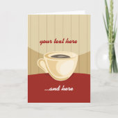 Koffiekopje uitnodiging (Voorkant)