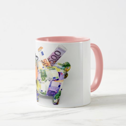 koffiekopje van de spaarpot mok (Voorkant rechts)