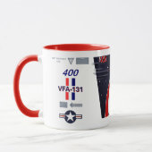 Koffiekopje VFA-131 WILDCATS 400 AG Mok (Links)