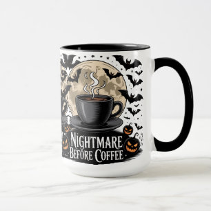 Koffiekopje voor Halloween 'Nightmare Before Coffe Mok